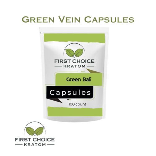 Green vein kratom capsules