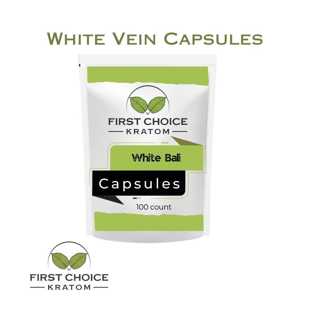 White vein kratom capsules