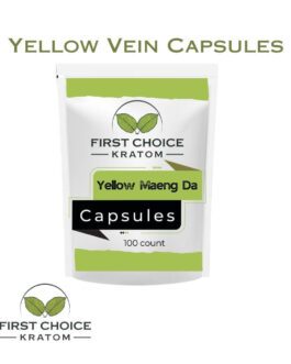 Yellow vein kratom capsules